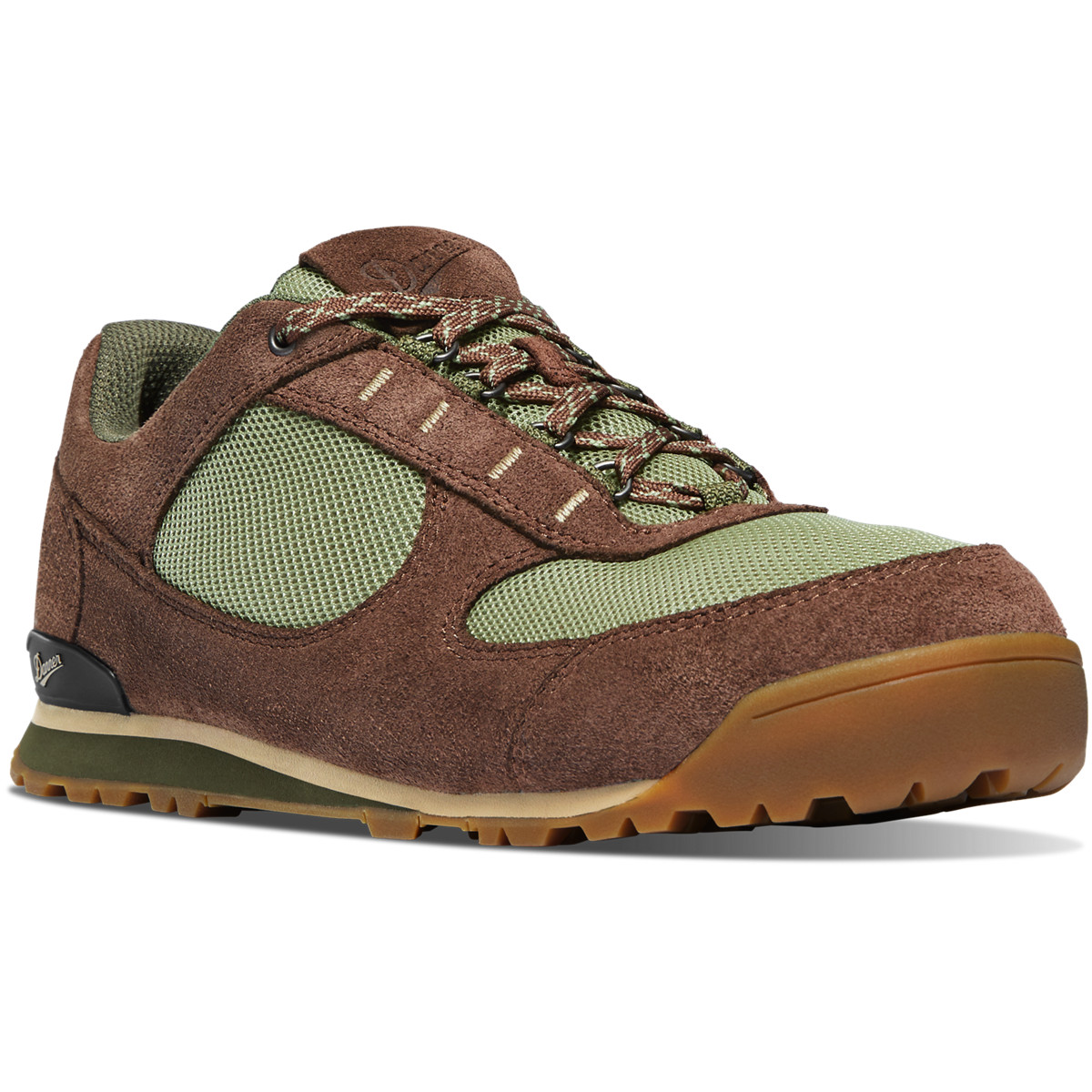 Danner Mens Jag Low Hiking Shoes Brown/Green - WXA341968